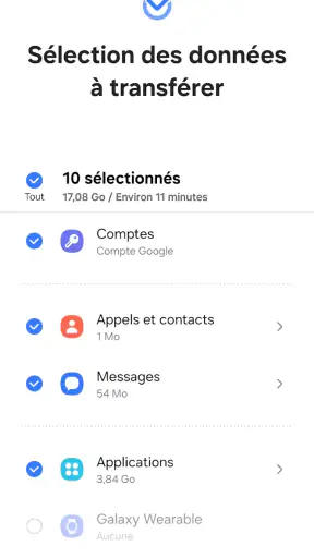 Samsung Smart Switch Mobile screenshot