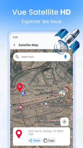 Satellite GPS Terre Carte screenshot