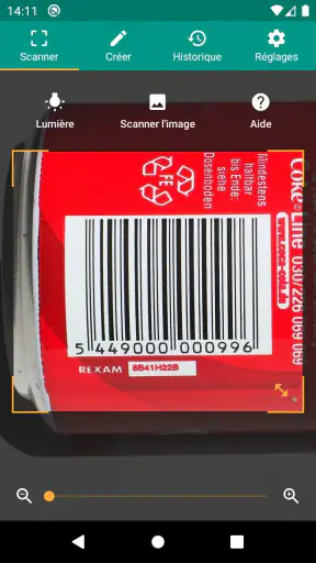 Scanner de codes QR (français) screenshot