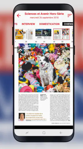 Sciences et Avenir magazine screenshot