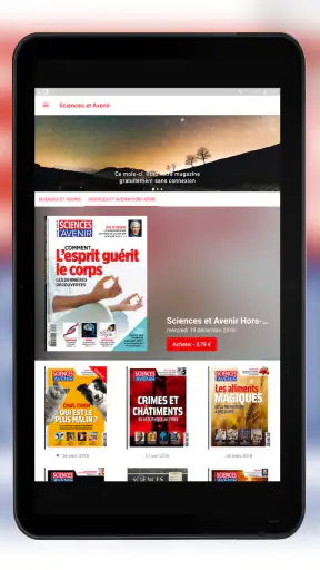 Sciences et Avenir magazine screenshot