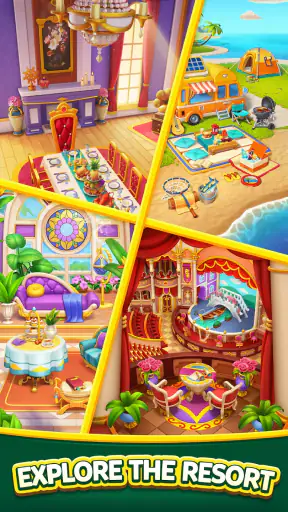 Seaside Resort: Match 3 screenshot