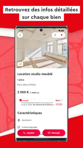 SeLoger annonces immobilières screenshot