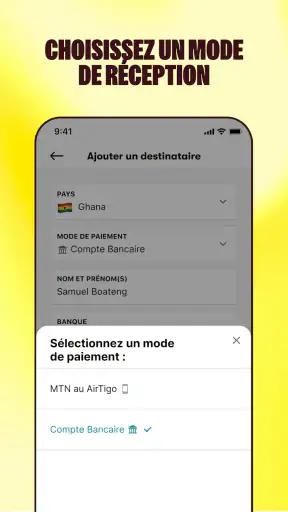 Sendwave-Envoyez de l'argent screenshot