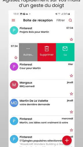 SFR Mail screenshot