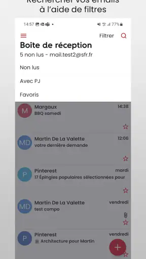 SFR Mail screenshot