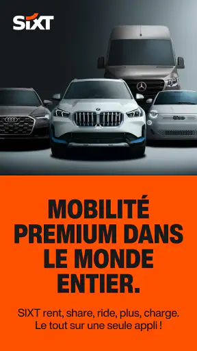 SIXT. rent. share. ride. plus. screenshot