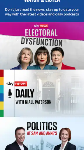 Sky News: Breaking, UK & World screenshot
