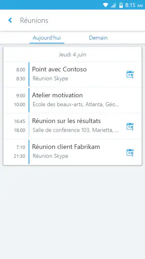 Skype for Business for Android screenshot