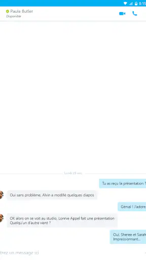 Skype for Business for Android screenshot