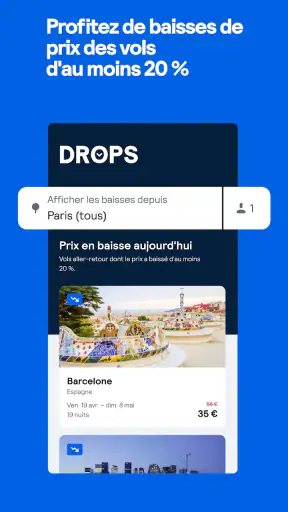 Skyscanner Vols Hôtels screenshot