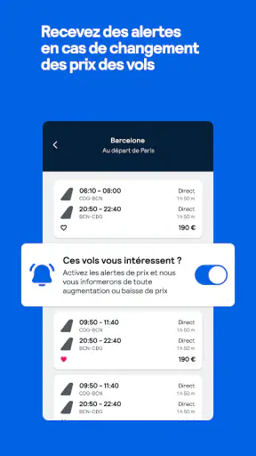 Skyscanner Vols Hôtels screenshot