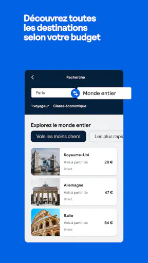 Skyscanner Vols Hôtels screenshot