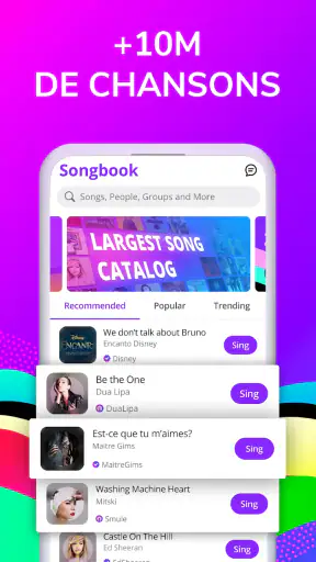 Smule : Chantez et Karaoké screenshot