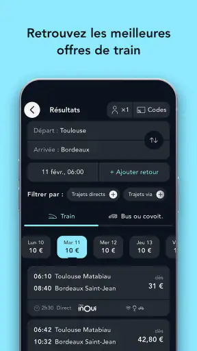SNCF Connect: Trains & trajets screenshot