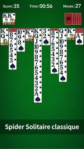 Solitaire Spider screenshot