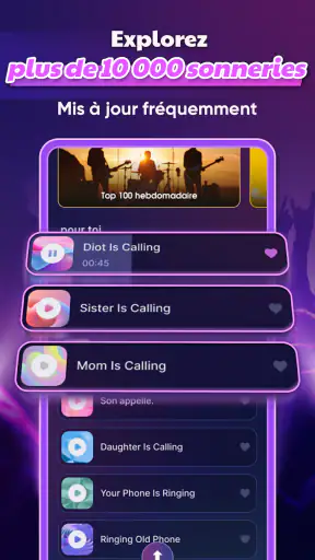 Sonnerie Téléphone Chanson screenshot