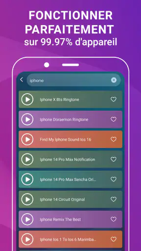 Sonneries de téléphone musique screenshot