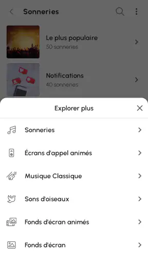 Sonneries pour Android™ screenshot