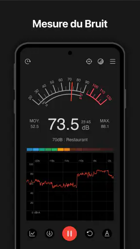 Sonomètre : dB et SPL mètre screenshot