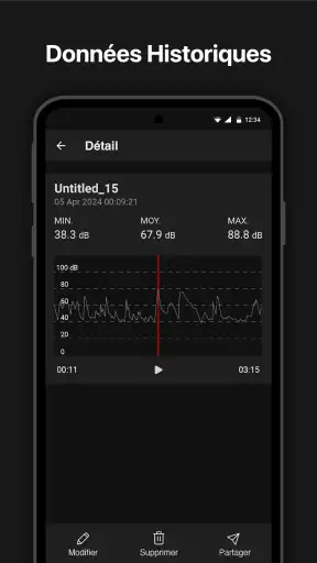 Sonomètre : dB et SPL mètre screenshot
