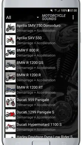 SONS DE MOTO screenshot