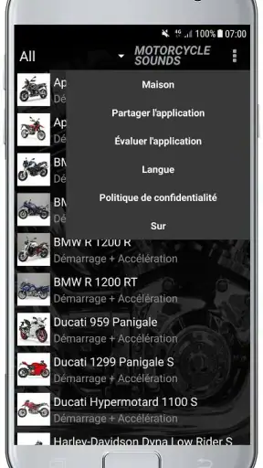 SONS DE MOTO screenshot