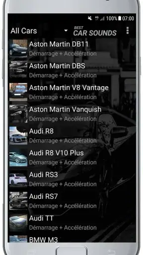 SONS DE VOITURE screenshot