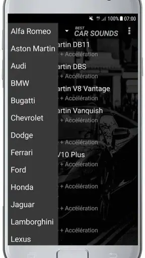 SONS DE VOITURE screenshot