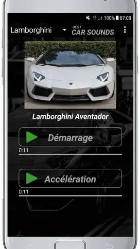 SONS DE VOITURE screenshot