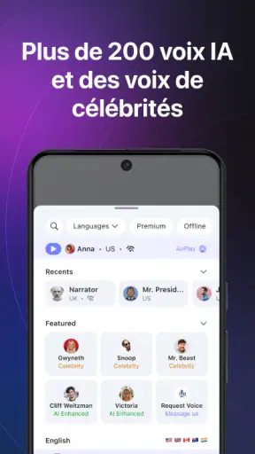 Speechify : Lecteur Vocal IA screenshot