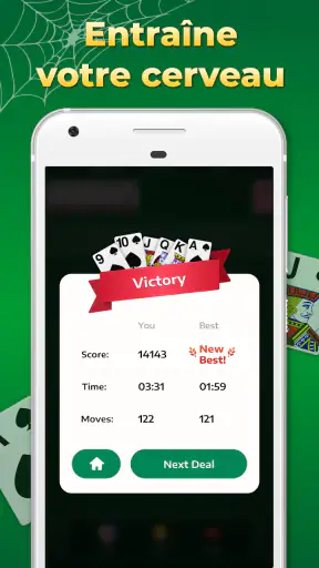Spider Solitaire Jeu de cartes screenshot