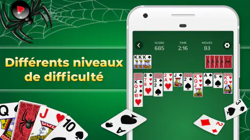 Spider Solitaire Jeu de cartes screenshot