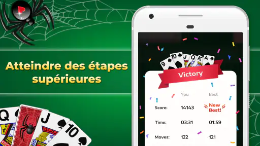 Spider Solitaire Jeu de cartes screenshot
