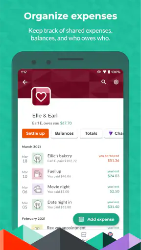 Splitwise - Comptes entre amis screenshot