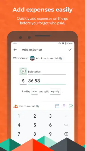 Splitwise - Comptes entre amis screenshot