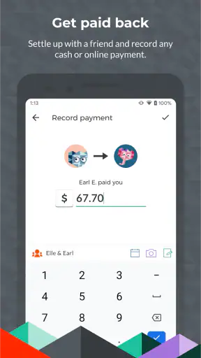 Splitwise - Comptes entre amis screenshot