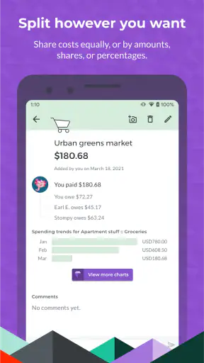 Splitwise - Comptes entre amis screenshot