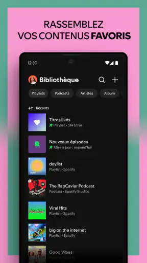 Spotify: Musique & podcasts screenshot