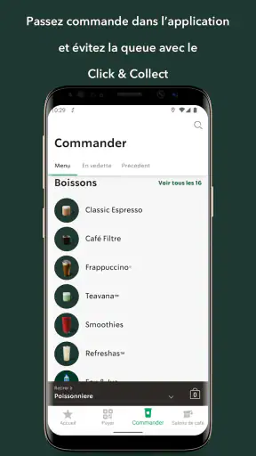 Starbucks France screenshot