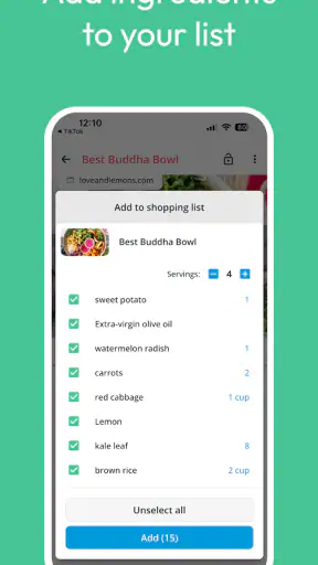Stashcook : livre de recettes screenshot