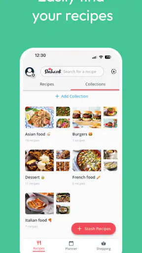 Stashcook : livre de recettes screenshot