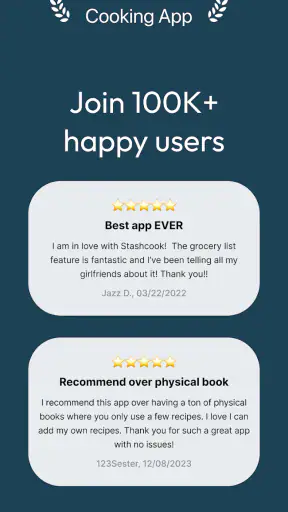 Stashcook : livre de recettes screenshot
