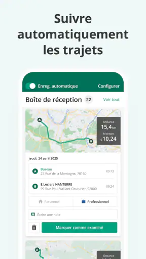 Suivi kilométrage Driversnote screenshot