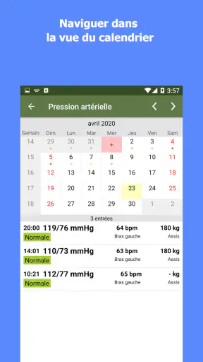 Suivi la pression artérielle screenshot
