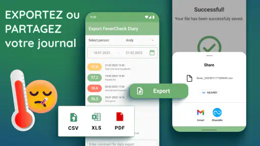 Suivi température corporelle screenshot