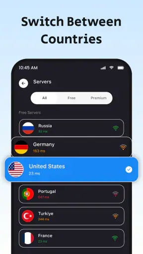 Suojattu VPN-välityspalvelin screenshot