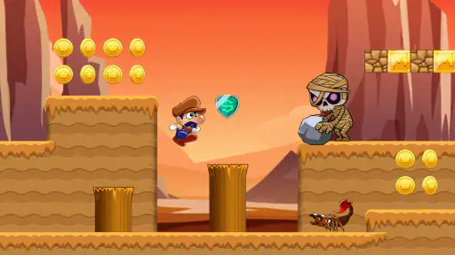 Super Bino Go: D'Aventure Saut screenshot