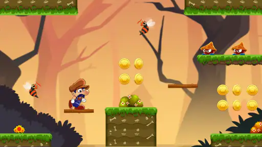 Super Bino Go: D'Aventure Saut screenshot