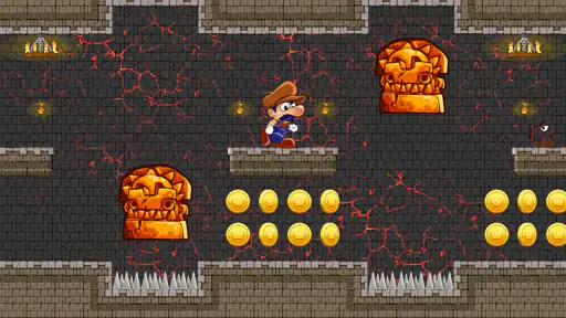 Super Bino Go: D'Aventure Saut screenshot